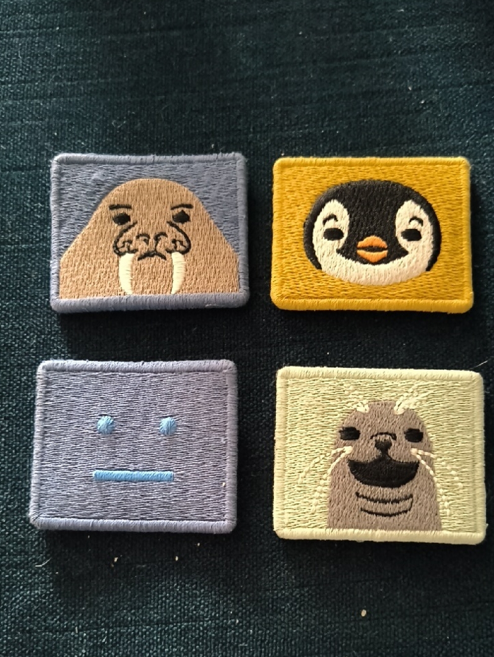 Acne Studios Velcro Backed Embroidered Patches Authentic 4 Badges